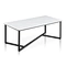 White modern coffee table